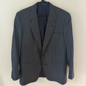 Corneliani Suit Jacket 42R excellent condition 100% Wool Men’s Navy Striped